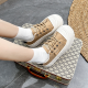 Autumn New Platform Height Increasing Breathable Casual Shoes Street Shot